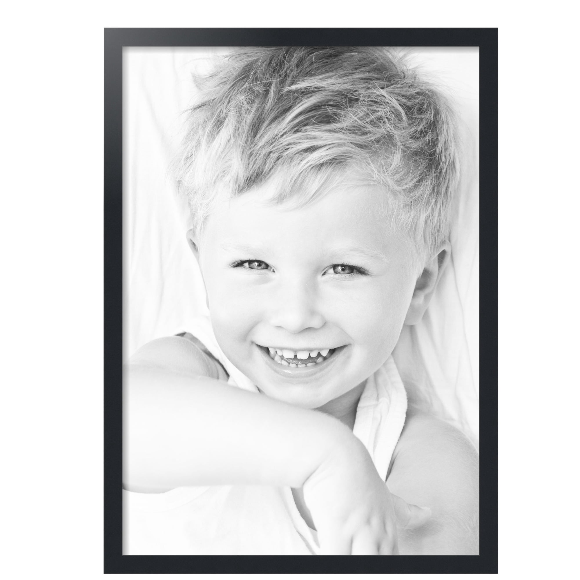 ArtToFrames 24" x 34" Black Picture Frame, 24x34 inch Black MDF Poster Frame (WOM-3926),  Pack