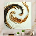 thumbnail image 2 of Designart White And Gold Bold Movement IV Canvas Wall Art, 2 of 5