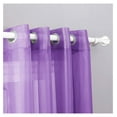 thumbnail image 2 of 2 Piece Sheer Voile Grommet Top Window Curtain Panel Drapes (54" X 63", Lilac), 2 of 2