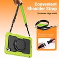 thumbnail image 4 of for Samsung Galaxy Tab S11 Case 11 inch, 360 Rotating Shockproof Cover with Stand, Handle, Shoulder Strap (SM-X730/X736B), Lime, 4 of 7