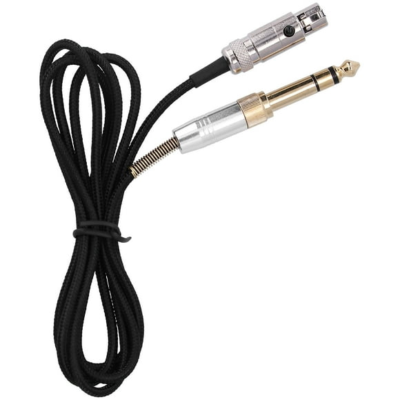 Audio Cord For AKG Q710, Braided Wire Plug And Play Black Headphone Auxiliary Cable For Cameras