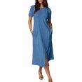 thumbnail image 1 of Womens Summer Dress Gradient Sleeveless V-Neck Maxi, 1 of 9