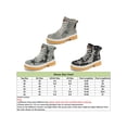 thumbnail image 2 of Colisha Mens Work Boot Lace Up Ankle Boots Lightweight Denim Booties Outdoor Retro Anti-Slip Short Bootie Blue 8, 2 of 9