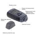 thumbnail image 3 of Handheld Digital Paint Coating Thickness Gauge Meter Tester for Car Automotive Vehicle Plating Laboratory Industry, 3 of 16