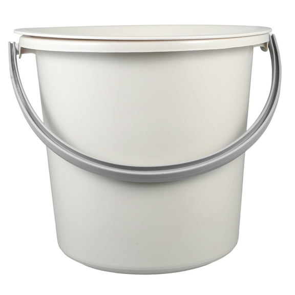 OFFIGAM 1 Set Small Plastic Bucket With Handle For Cleaning Laundry Use Round Household Adults