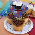 thumbnail image 4 of Superman Super Dad Shield Logo Heart Love Cupcake Picks Toppers Decoration Set of 6, 4 of 7