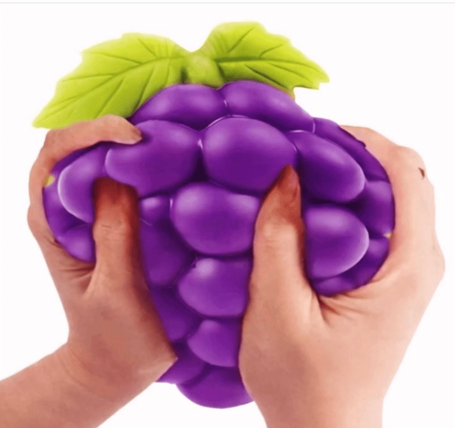 2Pcs Smush Mart Grapes Viral Limited Edition Squishy Crazy Fun 5”, Scented Grape Squish Toy , Soft Sensory Stress Relief Tools for Adults