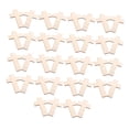 thumbnail image 1 of 36 Uds. de piezas de madera en forma de cruz, pequeñas cruces de madera, colgante artesanal a granel, cruces de madera sin terminar para etiquetas de, 1 of 9