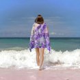 thumbnail image 6 of , Purple Lavender Flowers Printed Pool Towel Oversized Travel Must Have for The Swimming Summer Cruise Ship Essentials, 6 of 8