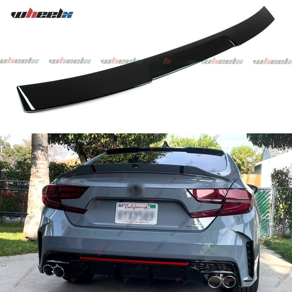 Gloss Black JDM Rear Windshield Window Visor Roof Spoiler For 2018-2022 Honda Accord