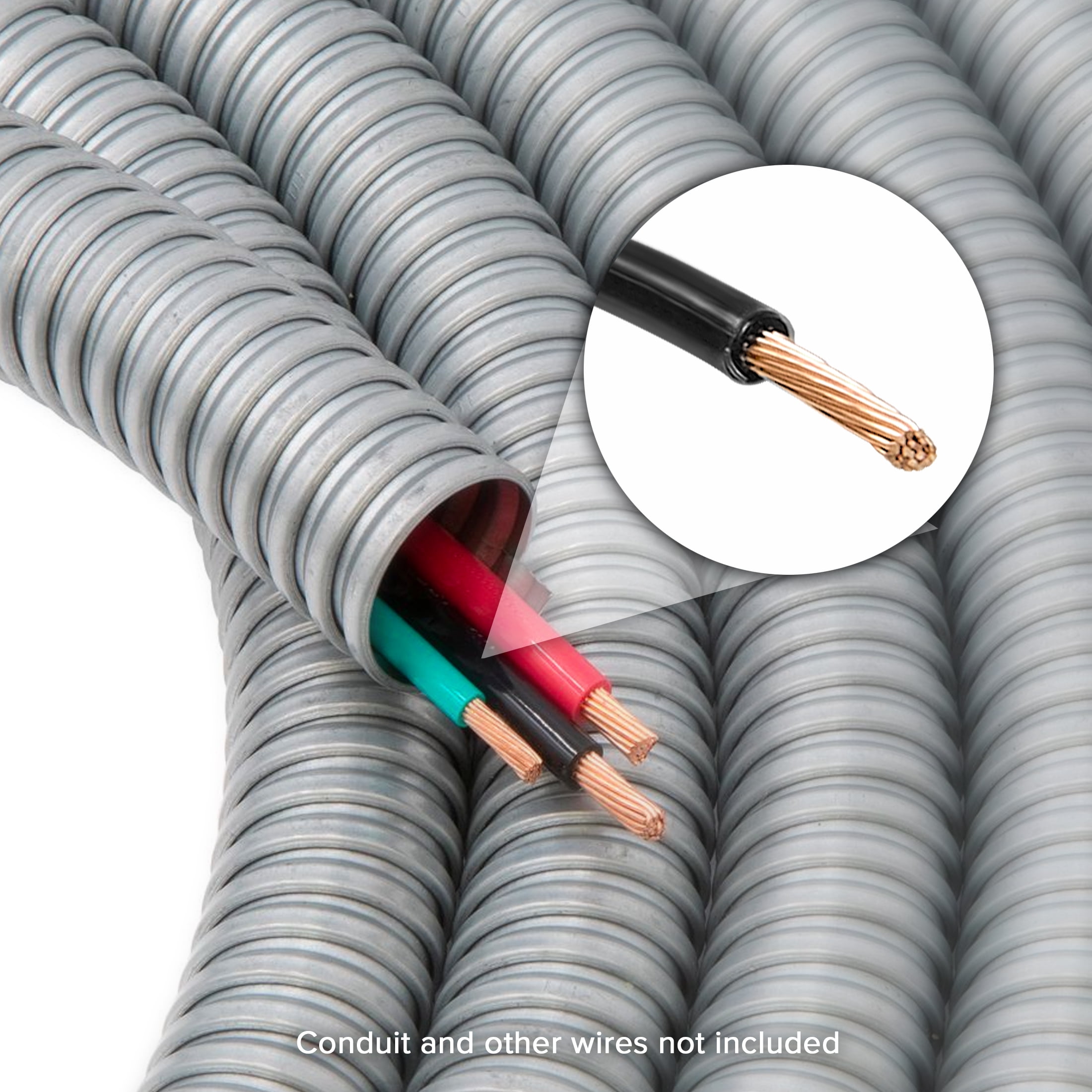 Maxxima 100 Ft. 14 AWG Black THHN Stranded Copper Electrical Wire, 600V, Under Ground, Indoor & Outdoor Use, Commercial, Industrial, Residential, Grounding Wire