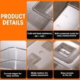 thumbnail image 2 of EcoNesxp Food Storage Polycarbonate Salad Bar Containers Commercial Hotel Plates for Kitchen Food Prep 2 Quart Cambro, 2 of 5