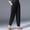 hwj# Black302, variant on Huowey Linen Pants Women Wide Leg Solid Color Summer Breathable High Waist Long Drawstring Casual Palazzo Pants Flowy Casual Loose Fit Baggy Trousers Stylish Joggers,Beige,L