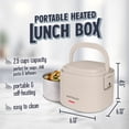 thumbnail image 2 of Nostalgia 20 oz. Portable Heated Lunch Box, Oatmeal, 2 of 9