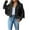 Black, variant on PVCS Women's Casual Jackets Clearance Fringe Coat For Faux Suede Faux Leather Denim Jacket Tassels Cardigan Coat L
