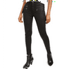 Kendall Kylie Women's Coated Zipper Pocket Skinny Jeans Black Size 27