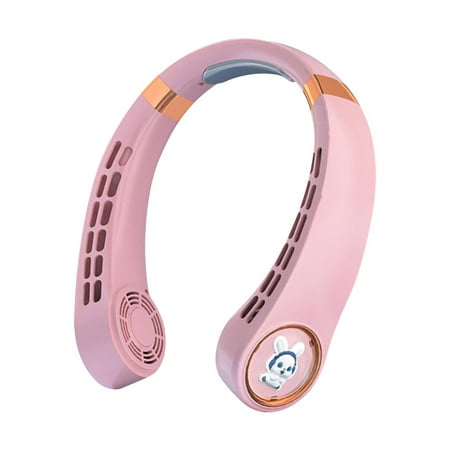 

Air Conditioning Fan Clearance Led Digital Display Usb Fan Silent Sports Portable Leaf Less Electric Fan Hanging Neck Lazy Portable Outdoor Fan