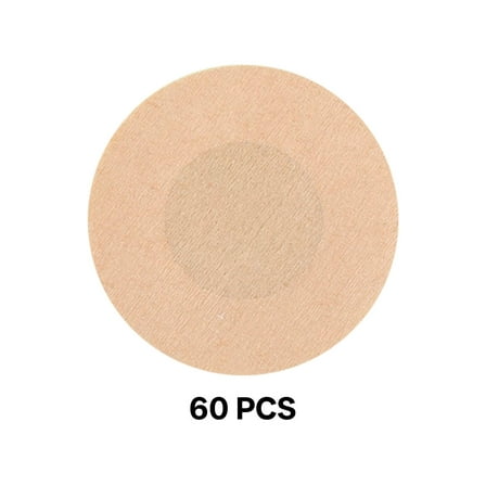TELOLY 60Pcs Nipple Covers,Bio-Adhesive Sticky Boobs,Hypoallergenic Design Pasties,Orbicular