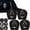 Set c, variant on Halloween Ghost Face Headrest Covers for Cars, 4 Pack Funny Spooky Car Seat Headrest Decor, Stretch Fit Auto Interior Accessories for SUV, Truck & Vehicle Halloween Party