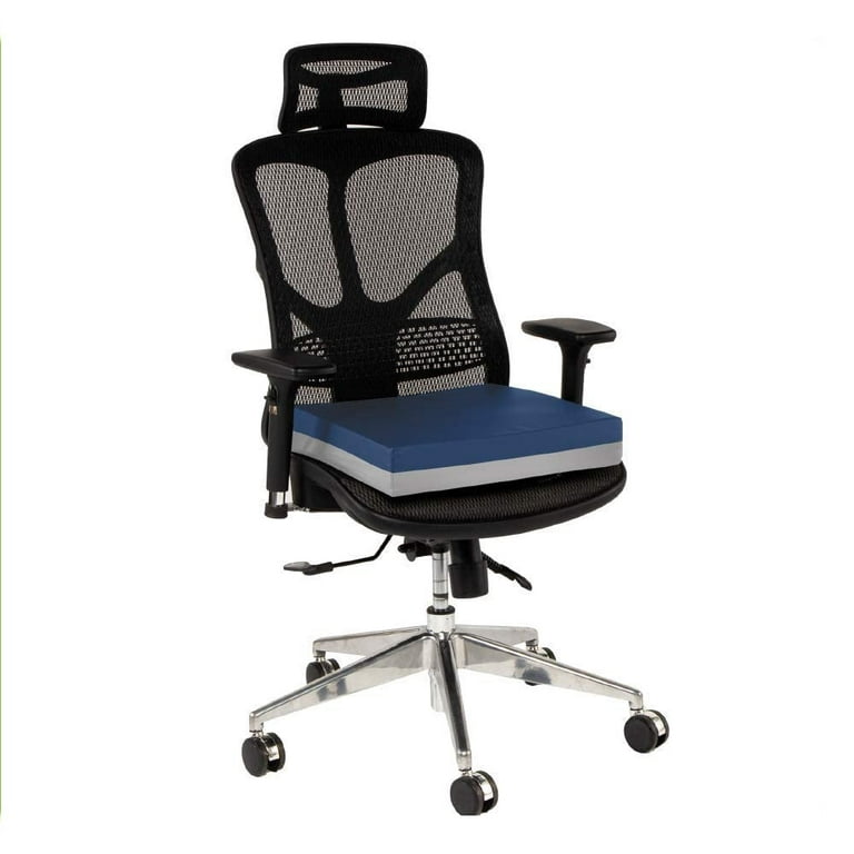 Carex Memory Foam Seat Cushion - Office Chair Cushion and Wheelchair  Cushion - Comfortable Chair Pad, 18 x 16 x 3