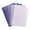 gradient purple, variant on 5Pcs Clear File Sleeve Letter Size File Paper Covers Clear Ducoment Folder Side Cut File Covers for File Presentation