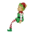 thumbnail image 3 of Christmas Happy Elf Sitter Polyresin Dangle Legs Y7705 Green, 3 of 3