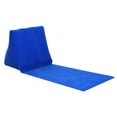 thumbnail image 1 of S SERENABLE Inflatable Beach Camping Lounger Back Cushion Pillow Chair Air Bed Blue, 1 of 9