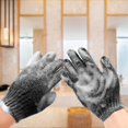 thumbnail image 4 of Exfoliating Dual Texture Bath Gloves For Shower, Spa, Body Scrubs, 4 of 5