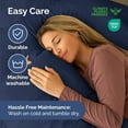 thumbnail image 6 of CGK Linens Premium Down Alternative Comforter - Twin Size All-Season Fluffy & Cozy Duvet Insert, Navy Blue, 6 of 7