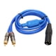 thumbnail image 5 of Cable de sonido XLR macho a RCA doble, 3,3 pies, estéreo XLR de 3 pines a 2 X adaptador de enchufe RCA Phono Y Cable divisor para amplificador de TV, 5 of 14
