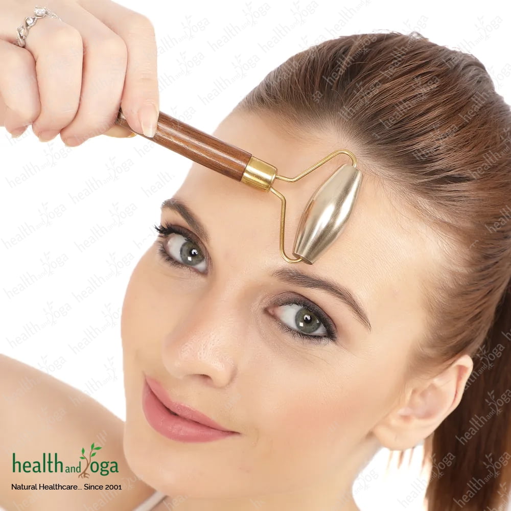SoulGenie Kansa Face Roller - Premium Bronze Face Massager