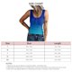 thumbnail image 3 of Camiseta sin mangas con cuello redondo para mujer, informal, de verano, de punto acanalado, sin mangas, básica, ajustada, camisola, 3 of 6