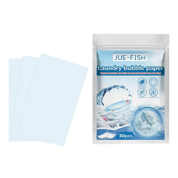 Abbracc 30Pcs tablet washing Cleaning Supplies Laundry Liquid Papers for Washing Machine