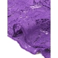 thumbnail image 6 of DARING DIVA Women's Lace Shrug Ruffle Cardigan Open Front Half Sleeve Bolero M Purple, 6 of 6