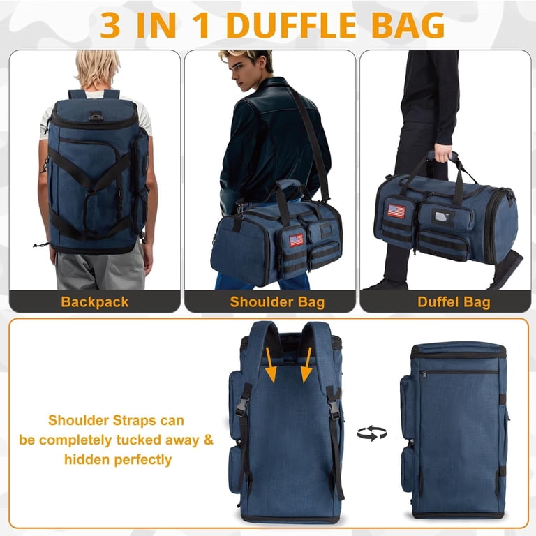 27.5In Expandable Gym Bag For Men,58L Large 3 in 1 Sports Travel Duffle Bag  With Shoes Compartment,Water Resistant Sports Gym Tote Bags  Multi-functional Travel Backpack Overnight Bag - Walmart.com