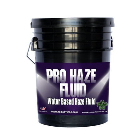 Froggy's Fog Pro Haze Fluid - HFG High Performance Water Based Haze Juice - 5 Gallon Pail