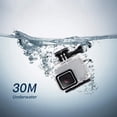 thumbnail image 3 of XiHAMA 196FT/60M Dive Housing Waterproof Diving Protective Case Shell for Go Pro Hero 5 Session Hero 4 Session with Bracket Mount for Go Pro Hero5 Session & Hero4 Session Accessories kit, 3 of 6