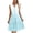 Light Blue, variant on Lovzfmll Women's Sundress, V-Neck Sleeveless with Button, Casual Vacation Mid-Length Dress Hot Pink, S