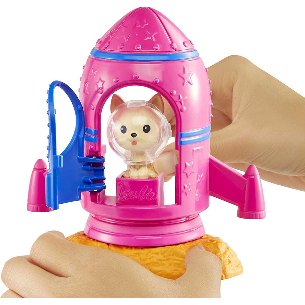 Barbie Astronaut Space Discovery  Work Station Playset With Puppy