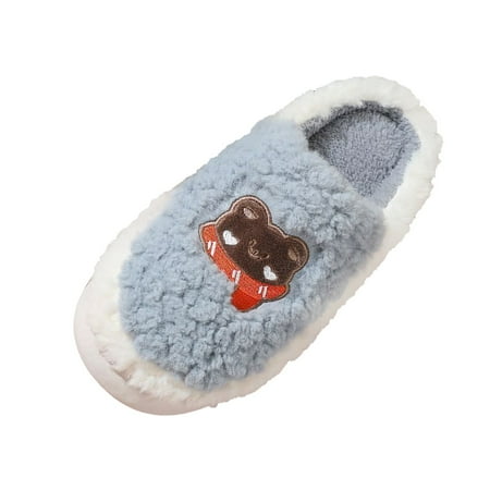 

Fsqjgq Scuff Slippers for Men Slippers Autumn and Winter Indoor and Outdoor Fashion Cartoon and Comfortable Flat Bottom Non Slip Slip On Men Thong Slippers Size 9 C 43