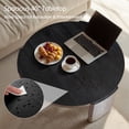 thumbnail image 4 of CHUN YI 40" Round Coffee Table for Living Room, Black Wood Grain Finish, Modern Wood Center Table, 4 of 8