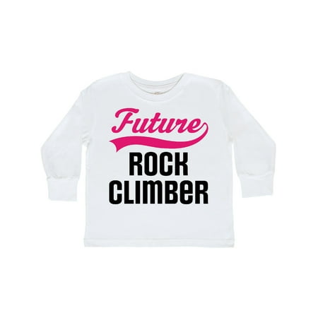 

Inktastic Future Rock Climber Gift Toddler Toddler Girl Long Sleeve T-Shirt