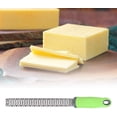 thumbnail image 3 of Grater, Multifunctional Corrosion Resistant Kitchen Stainless Steel Cheese Grater Tool Chocolate Lemon Peeler Green, 3 of 5
