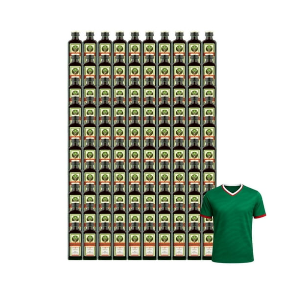 100 Licor Jagermeister Mini 20 ml + Jersey Verde