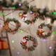 thumbnail image 3 of Decoración de corona navideña, piñas para colgar en la puerta, decoración para árbol de Navidad para el hogar, Chris como se muestra, como se muestra, 3 of 5