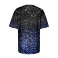 thumbnail image 4 of TSADFHJI Hauts à Col Roulé pour Femmes Hiver Mode Décontractée Femmes Dégradé Paillettes Imprimé Col Rond T-Shirt Ample L Bleu, 4 of 5