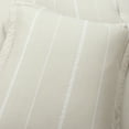 thumbnail image 6 of Lush Decor Classic Farmhouse Woven Striped Comforter Set, 3 Piece Set, King/ California King, Neutral & Off White - Farmhouse Bedding Set - Chalk Stripe Comforter - Yarn Dyed - Neutral Bedroom Decor, 6 of 8