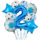 thumbnail image 3 of 11 globos de helio para decoración de fiestas de cumpleaños de fútbol, de 32 pulgadas, color verde y azul, para niños y niñas, 3 of 5