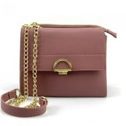Italian Artisan 374-911-Pink Melania Leather Handbag, Pink