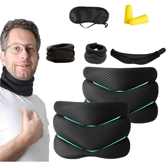 Vitavix Neck Support for Snoring, Vitavix Anti Snoring Neck Support, Anti Snoring Neck Brace - No More Snoring (2 pcs)